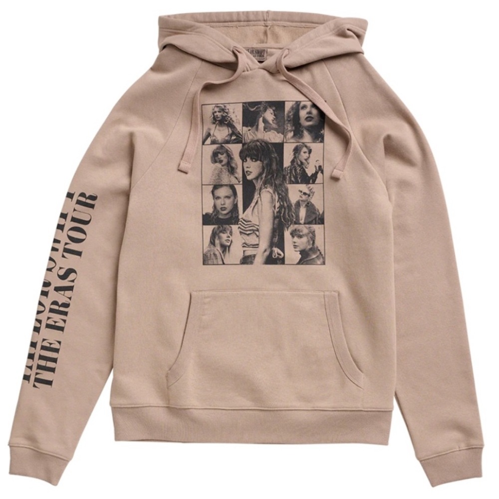 Taylor Swift Eras Tour Taupe Pullover Graphic Hoodie